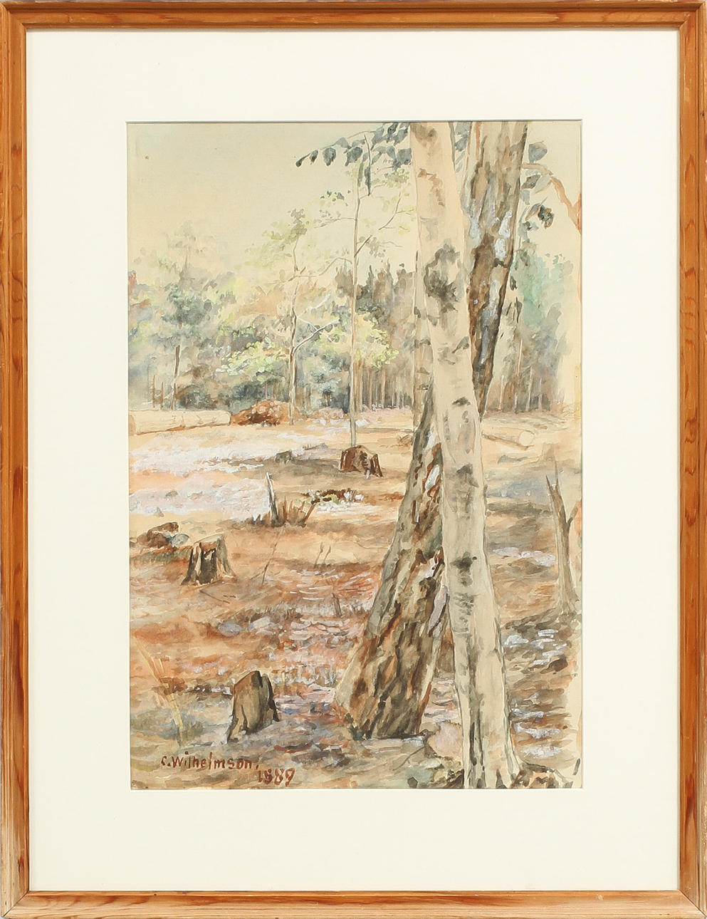 CARL WILHELMSON, akvarell, sign o dat 1889.