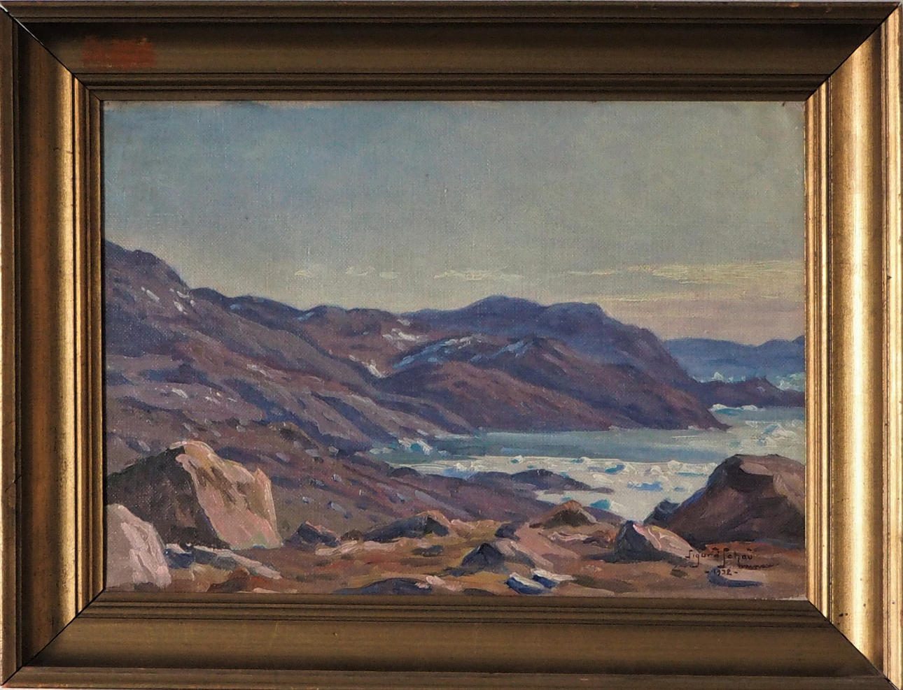 SIGURD SCHAU. oil on canvas, signed and dated 1932.