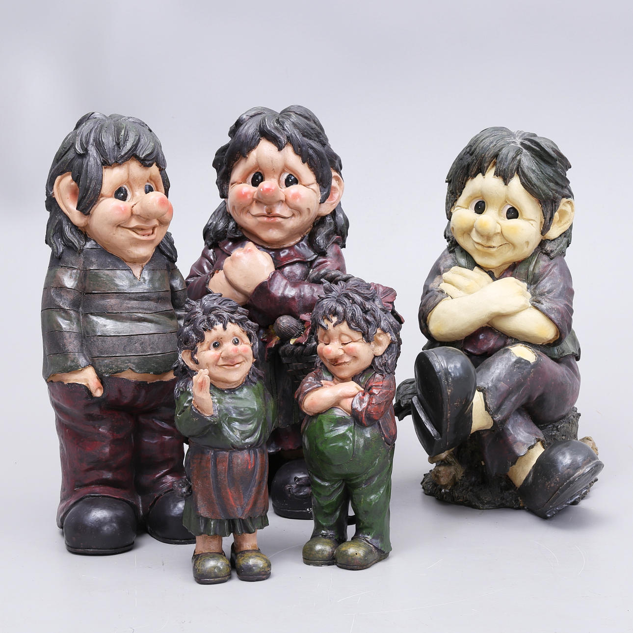 TRÄDGÅRDSTROLL, 5 st, plast, Victoria Design.