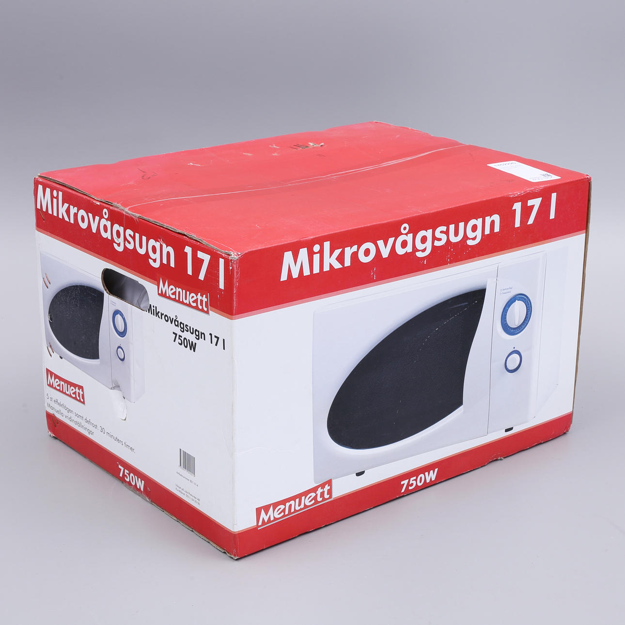 MIKROVÅGSUGN, Menuett 17 liter.