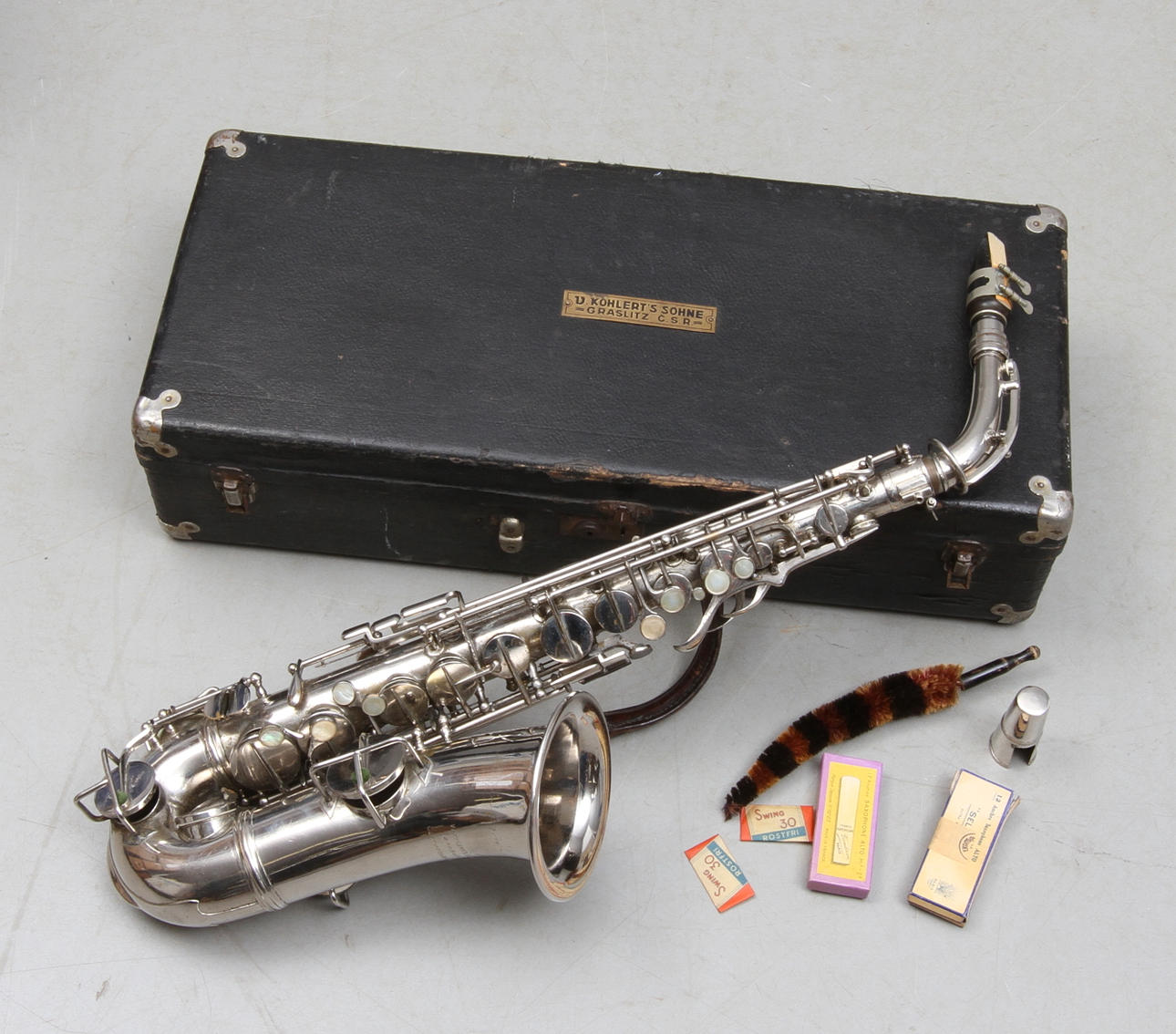 SAXOFON, V. Kohlerts Söhne Graslitz.