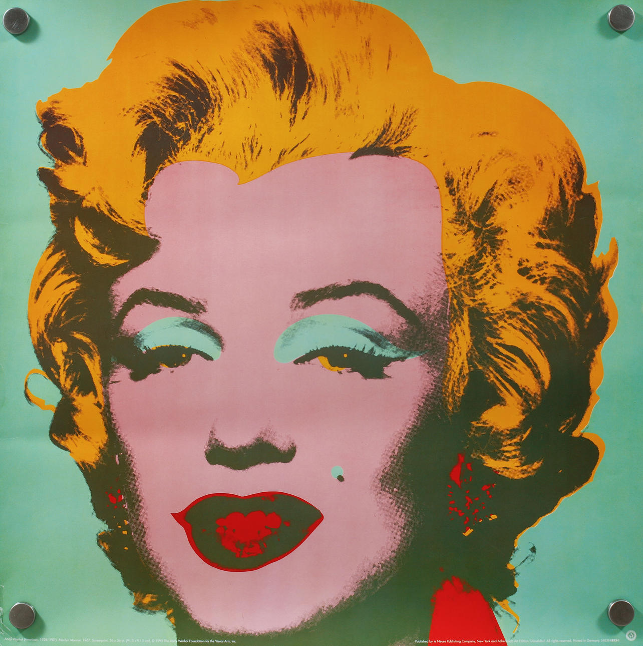 OFFSET PRINT, "Marilyn", after Andy Warhol.