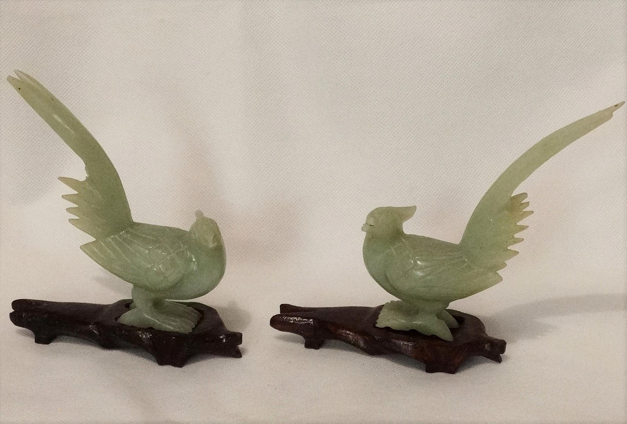 DOS PÁJAROS DE JADE, hacia 1960.