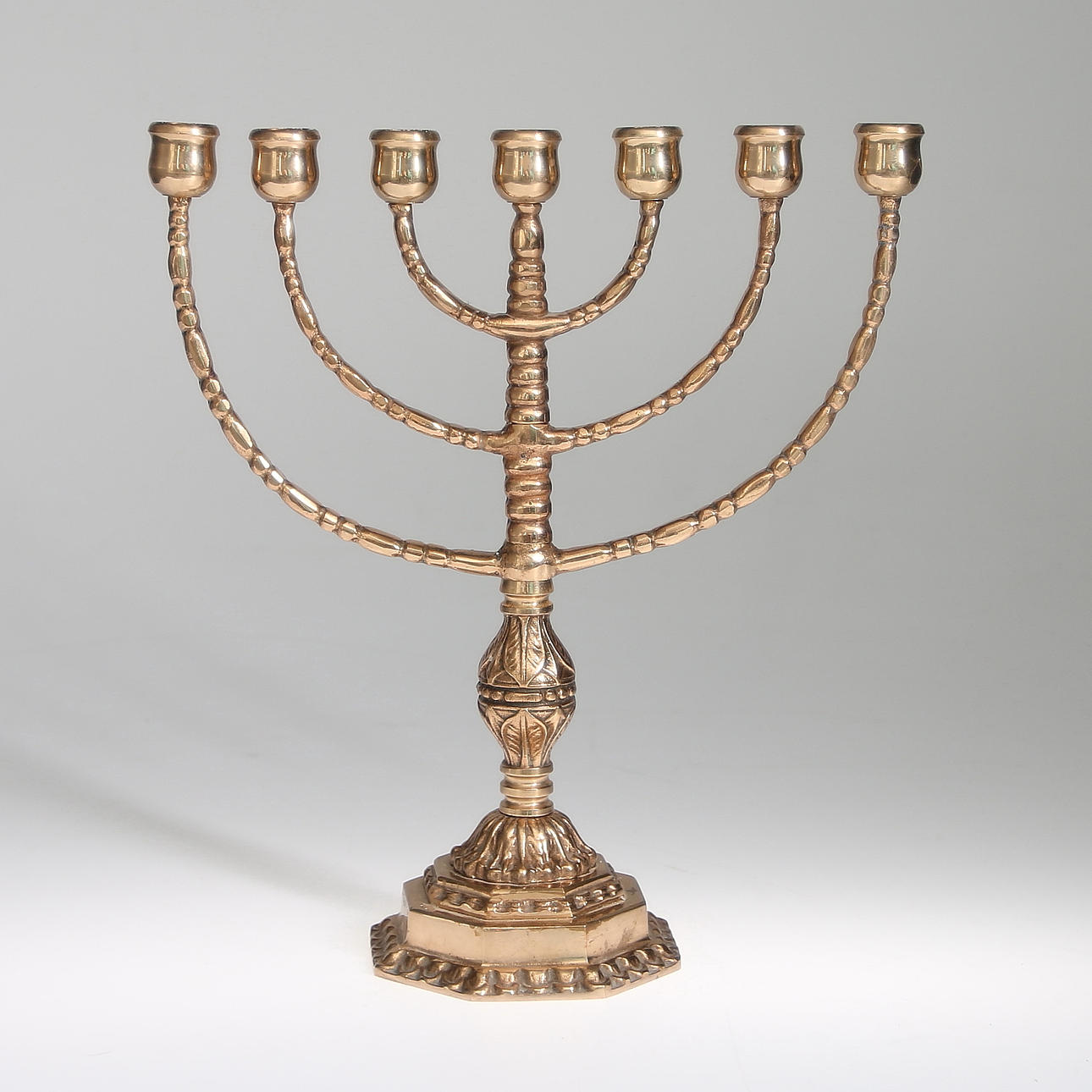 KANDELABER, 7-armar, malm, 1900-tal.