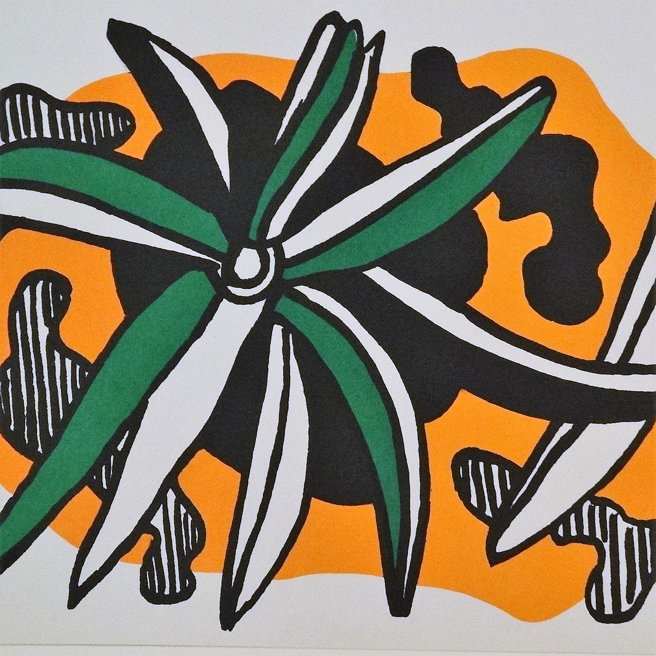 FERNAND LEGER. Komposition, Lithografie, 1952.