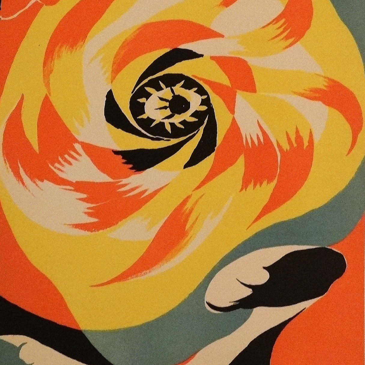 ANDRE MASSON. färglitografi, 1938.