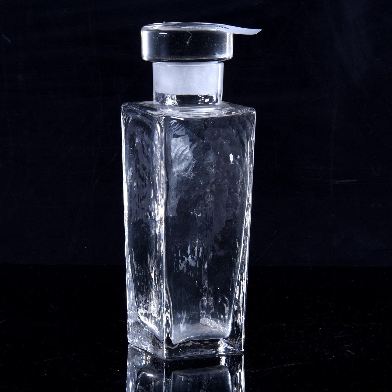 KARAFF MED PROPP, glas, "Rustica" Göran Wärff, Pukeberg.