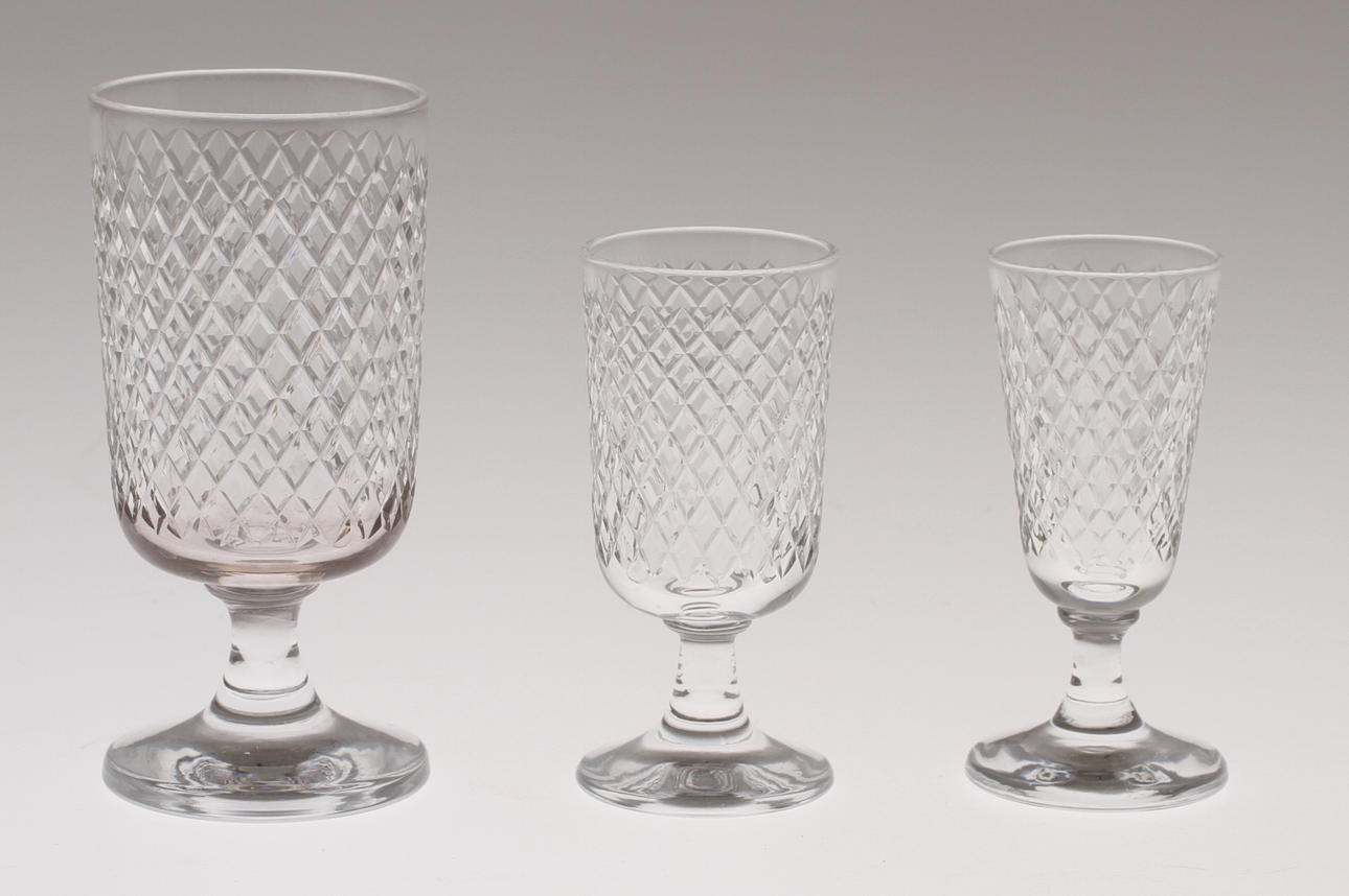 GLASSERVISDELAR, 30 delar, "Citra", Kosta, 1900-tal.