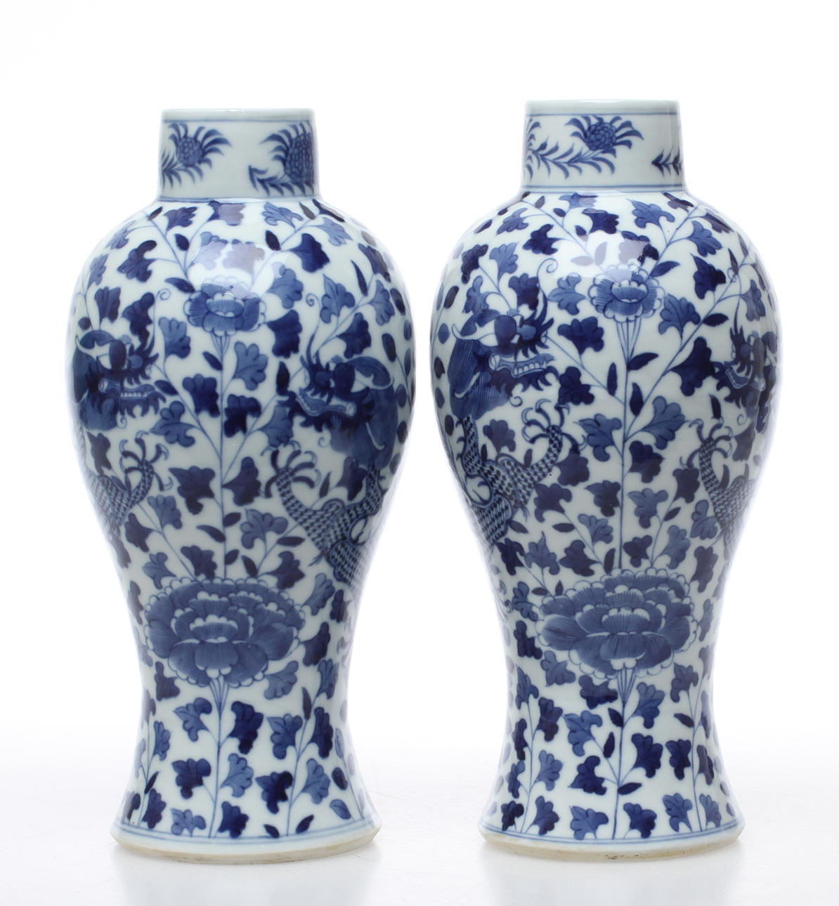 VASER, 1 par, porslin, Kina.