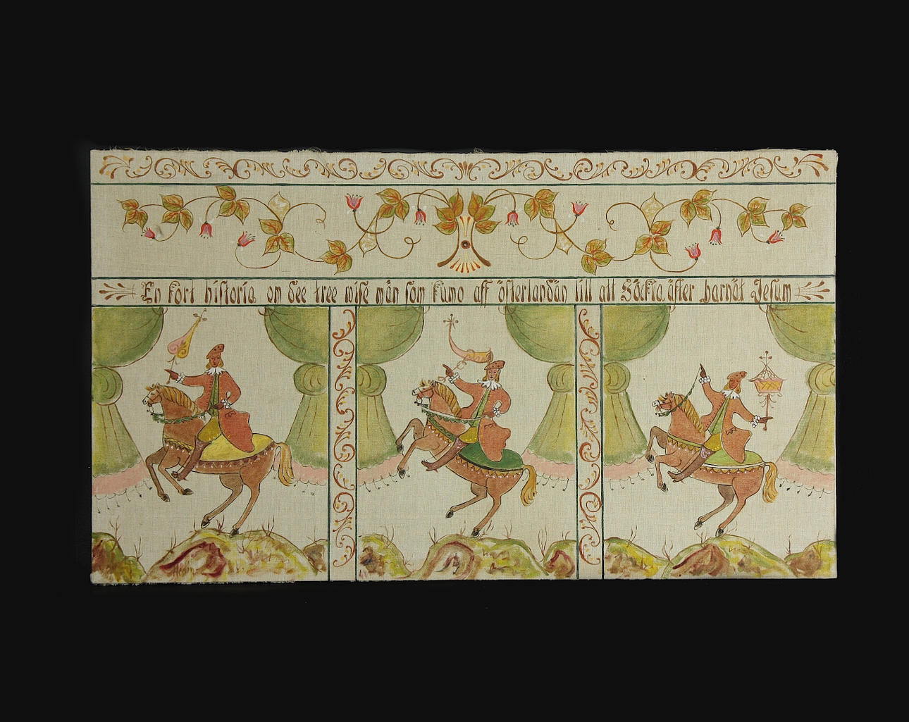 GÖTE HEDIN. textil, väggbonad, 1900-tal.