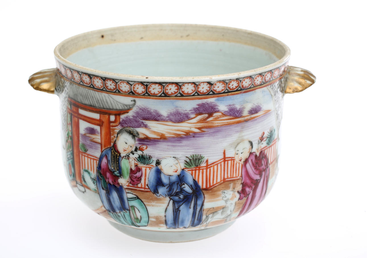 SKÅL, Kina, 17/1800 tal, figurscener.