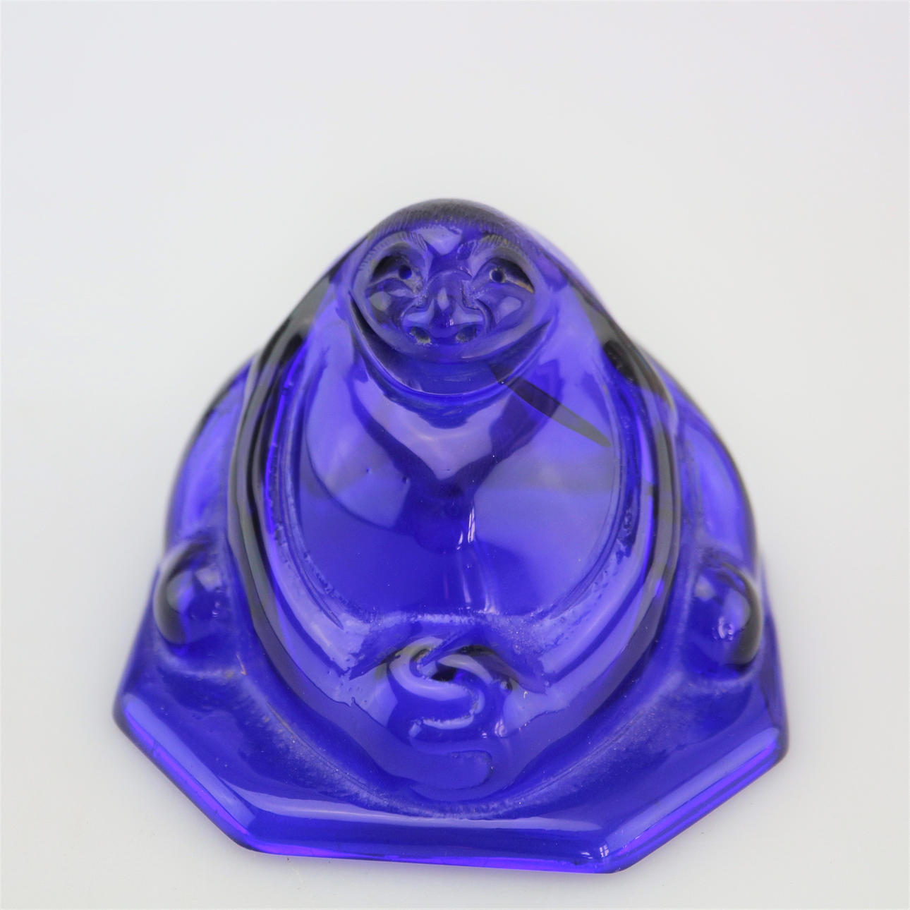BLÅ BUDDHA GLAS.