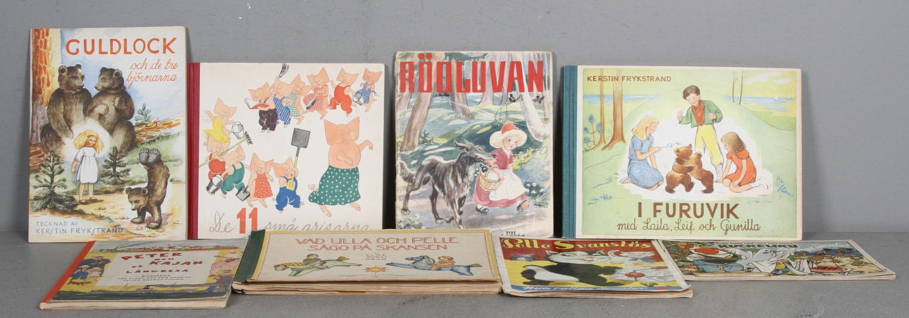 BØRNEBØGER, 8 stk, 1940-50'erne.