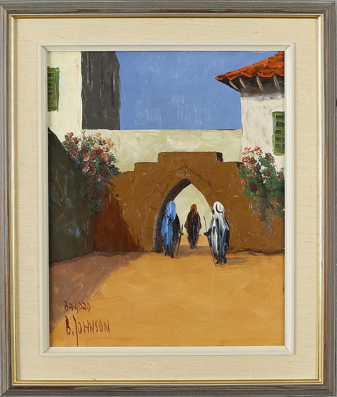BERNDT JOHNSON. Baghdad, oil on canvas, signed.