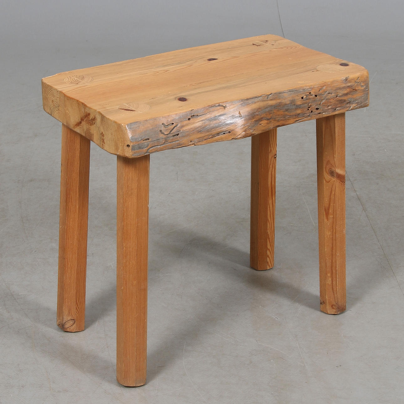 Stool, pine, 20th century.