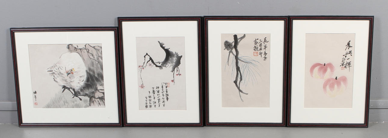 DEKORATIVA TAVLOR, 4 st, trol Japan.