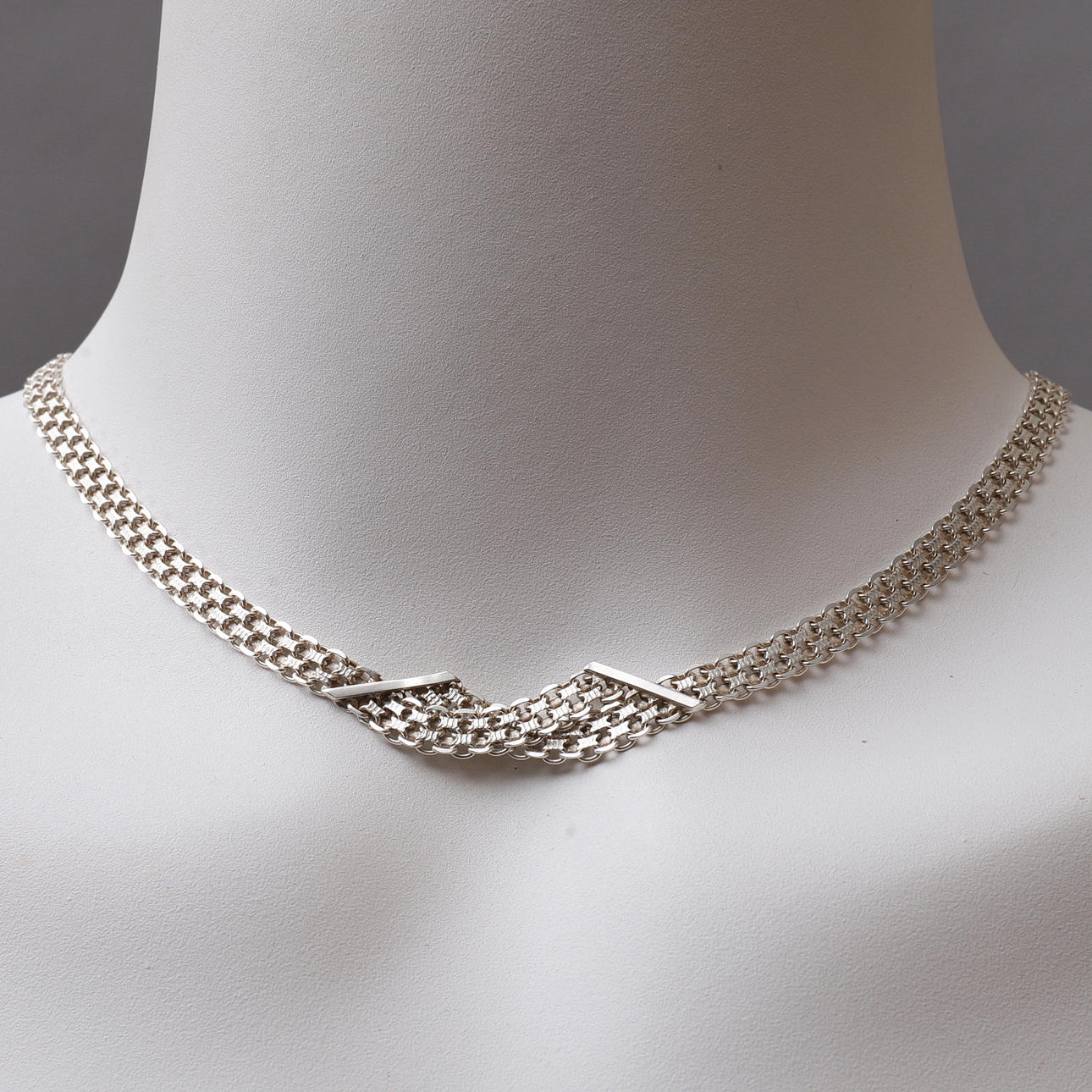 COLLAR, plata, X-link.