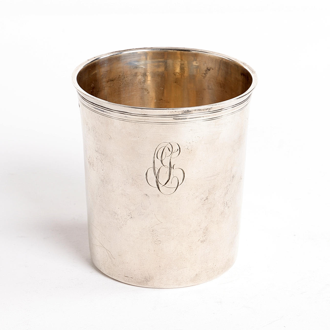 LOUIS-JACQUES BERGER, PARIS, (1798-1809), bæger, sølv.