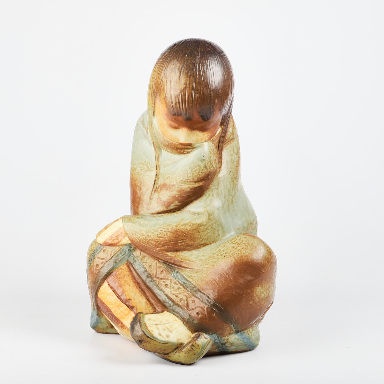 FIGURIN, inuit flicka, Lladro, Spanien.