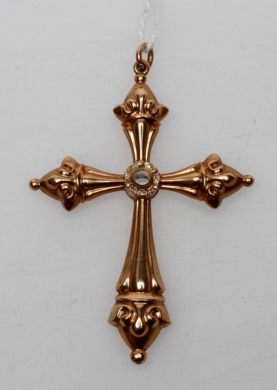 KORS, 14k guld, med giftgömma, möjligen Ryssland, vikt ca 4,3 gram.