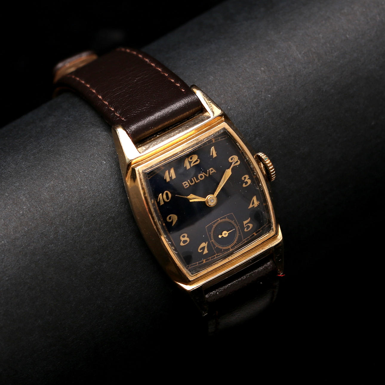 BULOVA, wristwatch, mechanical, 1950s.