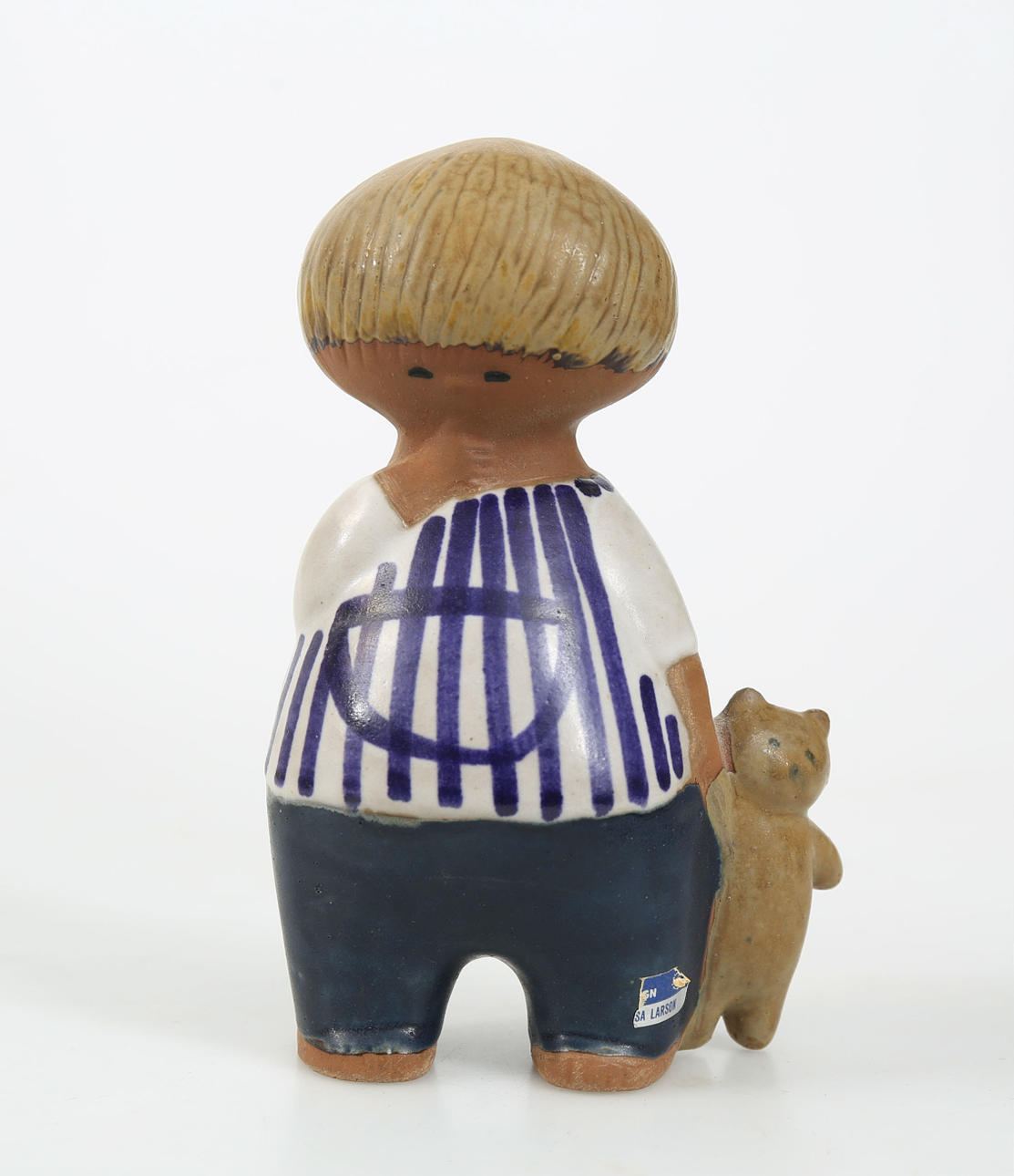 LISA LARSON. Figur, Steinzeug, "Malin", monogrammiert LL, Gustavsberg.