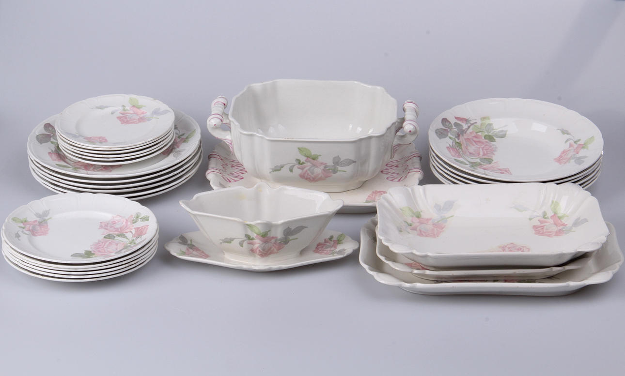 SERVISDELAR, 30 delar, Gustavsberg.