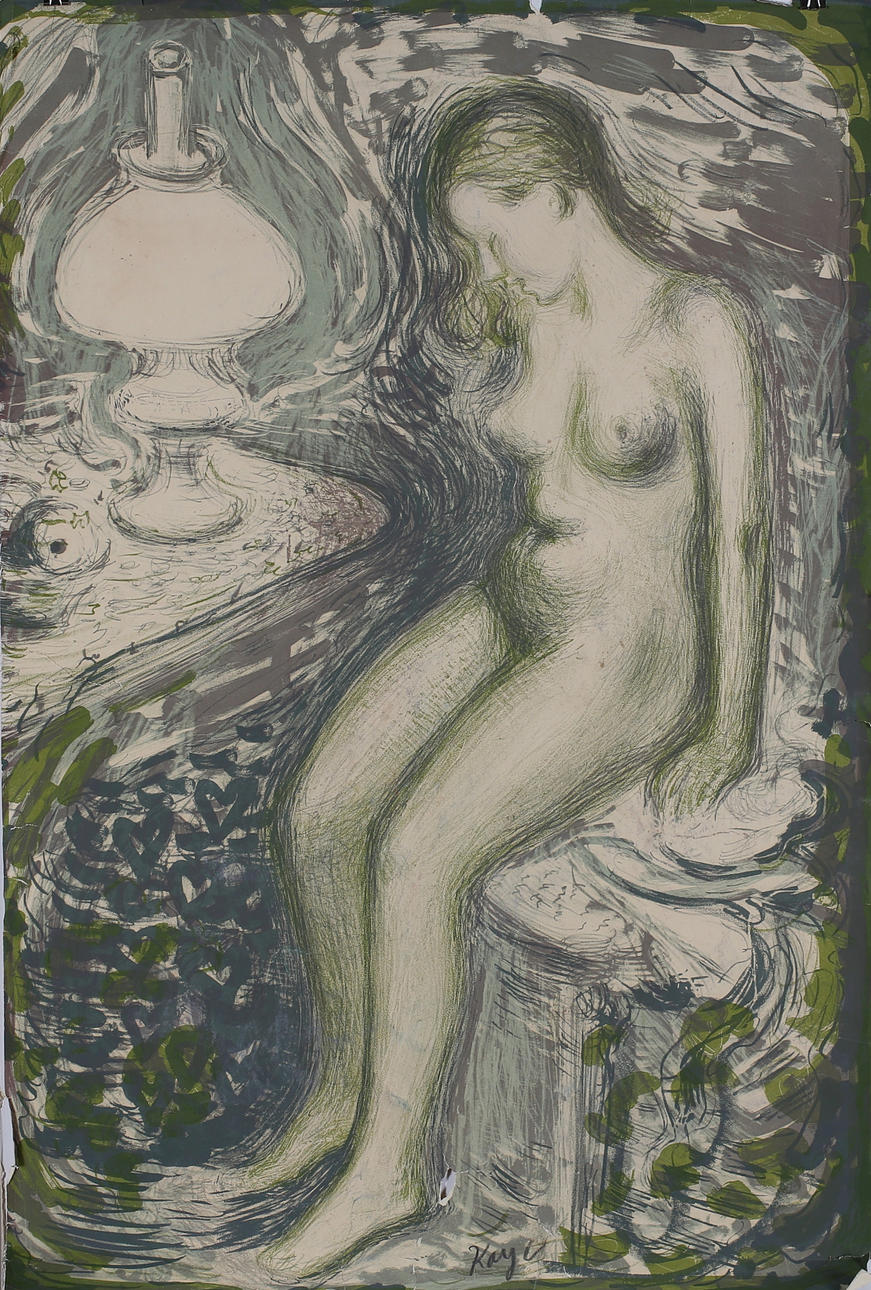 KAY CHRISTENSEN. Lithographie, signiert.