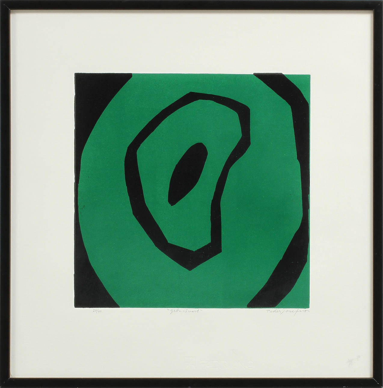 PEDER JOSEFSSON, litografi, sign o numr 27/60.