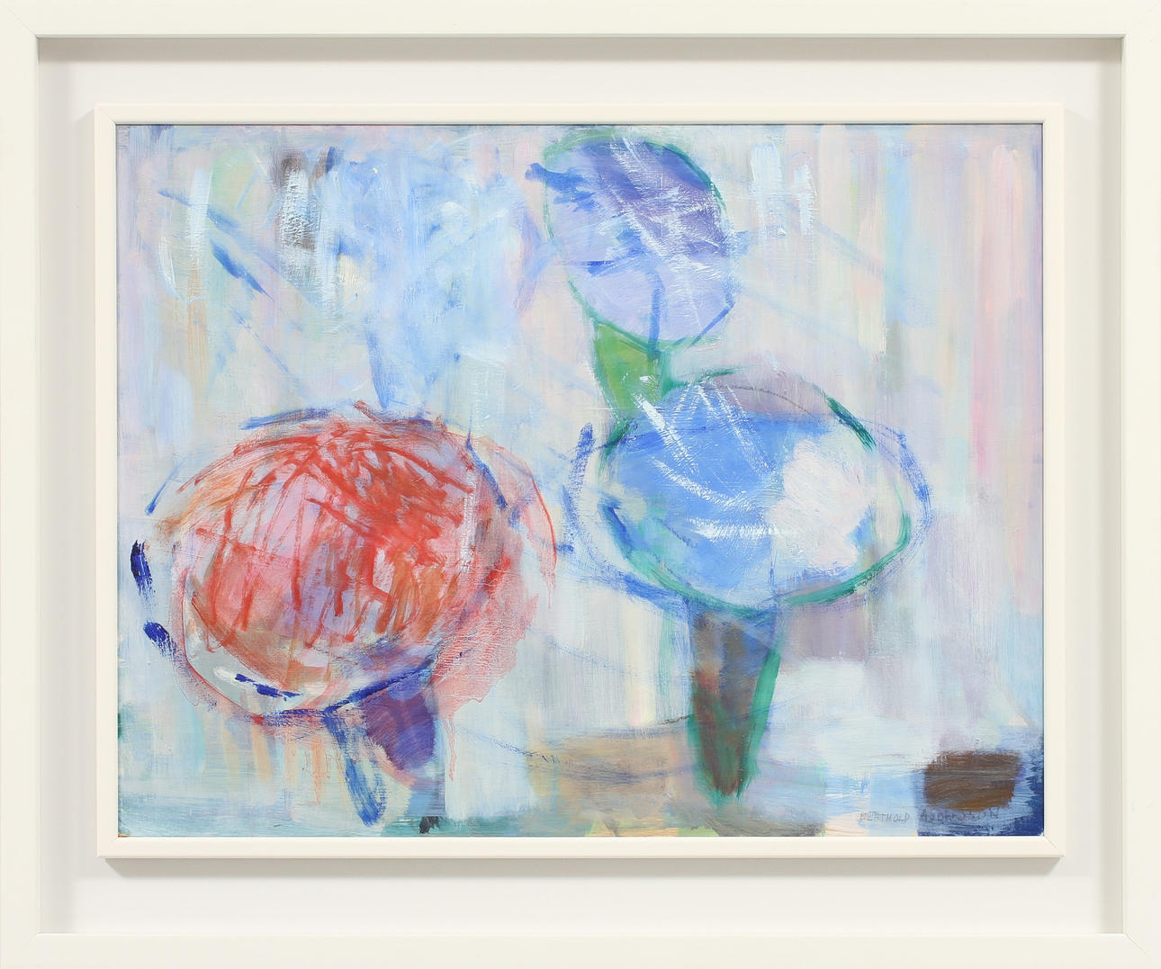 BERTHOLD ADOLFSSON. olja på pannå, sign.