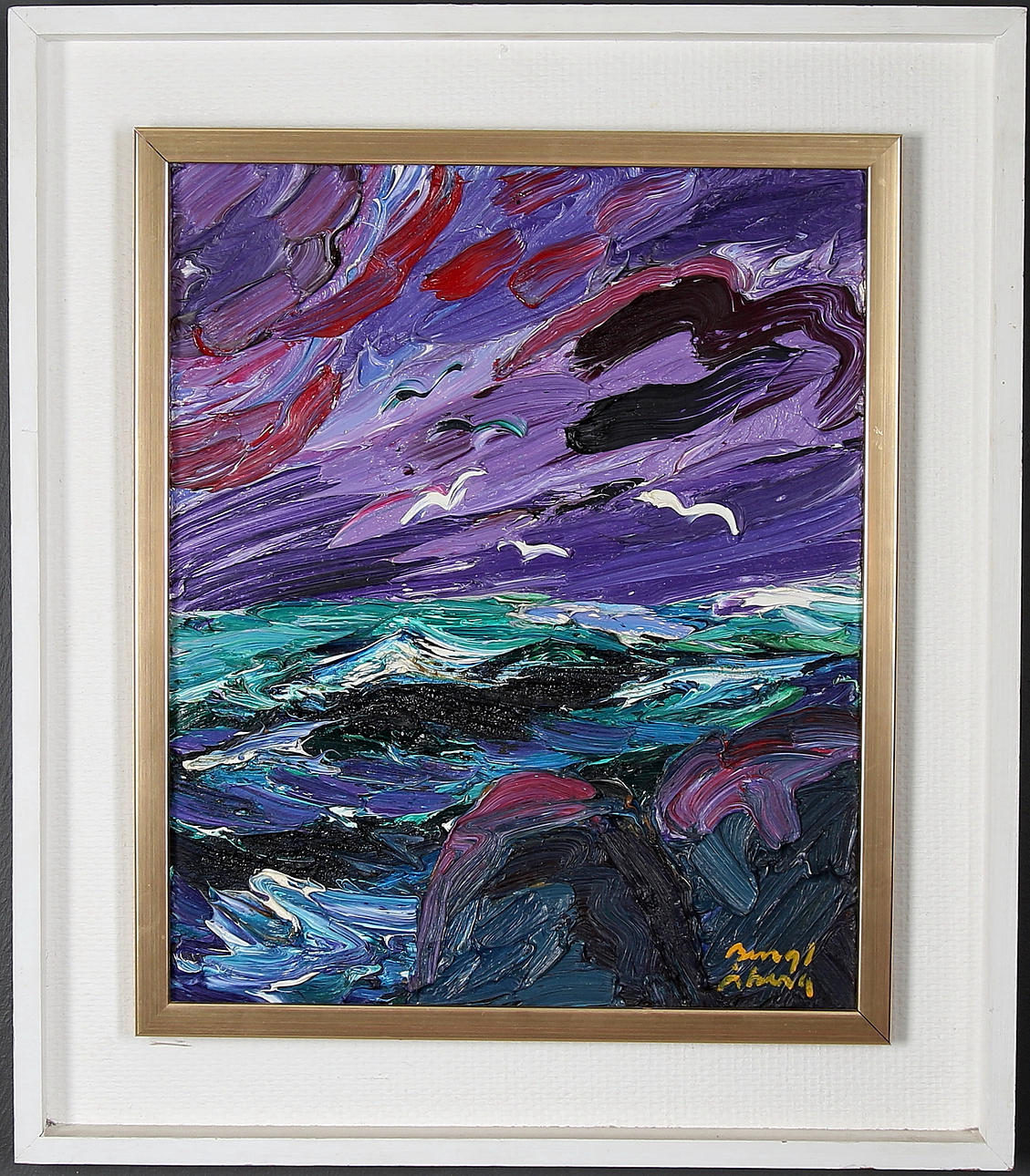 BENGT ÅBERG. Olja på duk, signerad och daterad 1987.