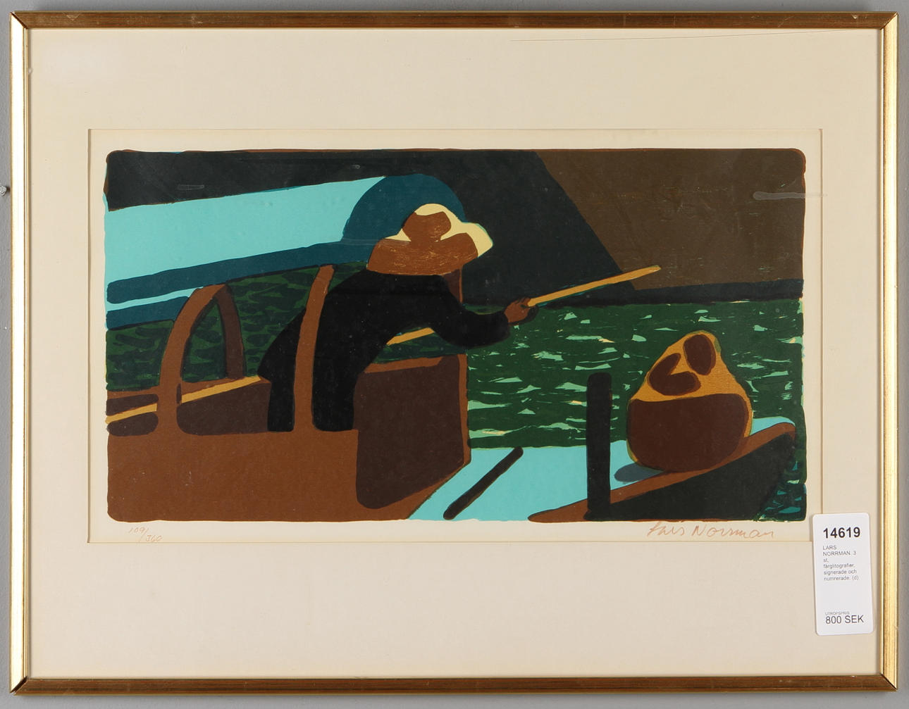 LARS NORRMAN. 3 st, färglitografier, signerade och numrerade.