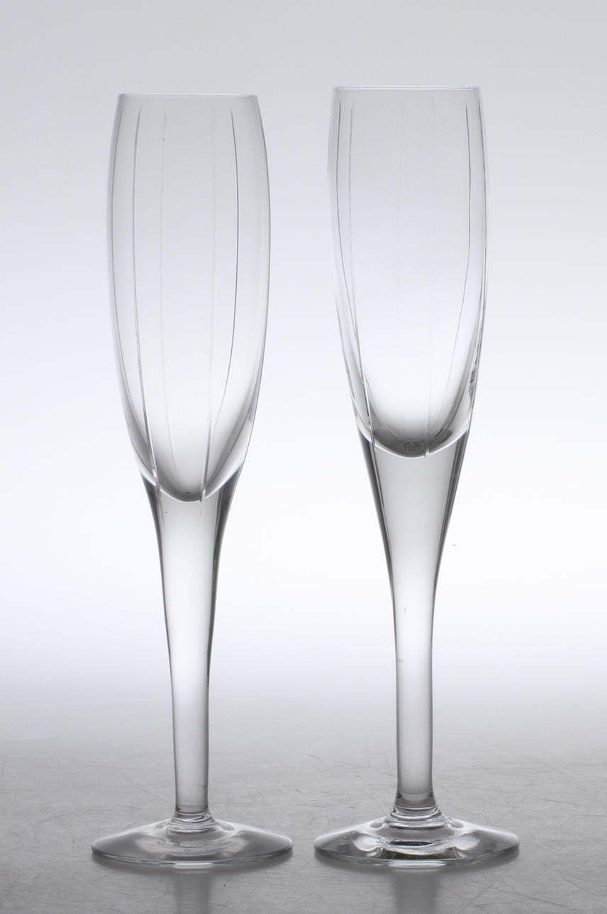 CHAMPAGNEGLAS, 8 st, Orrefors.