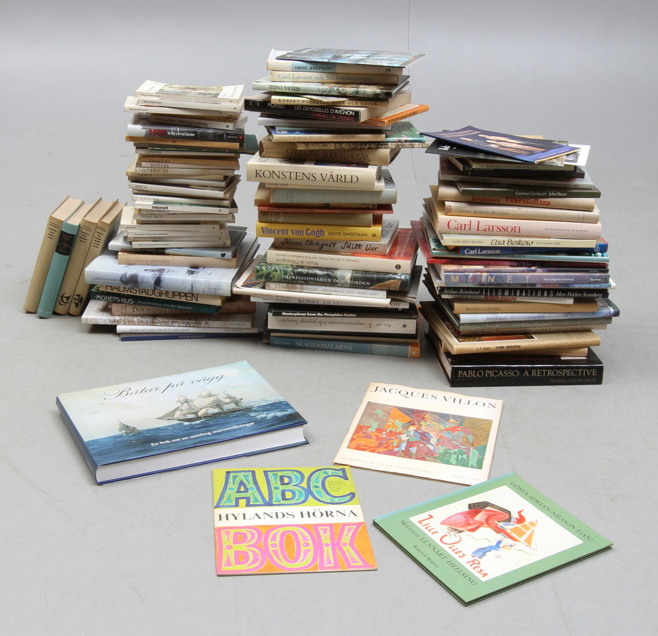 PARTI KONSTBÖCKER, 3 kartonger, 19 & 2000-tal.