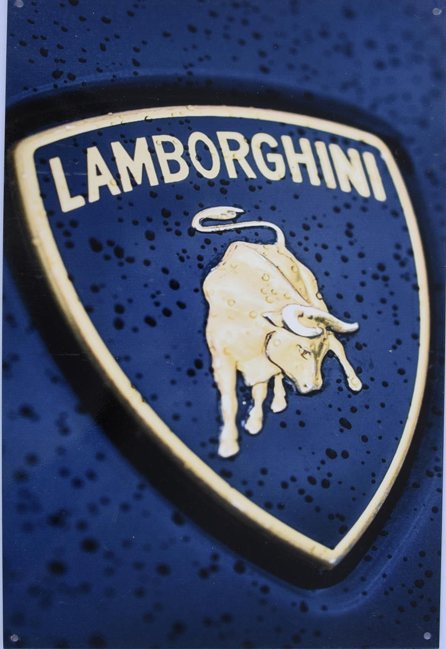 PLÅTSKYLT, Lamborghini.