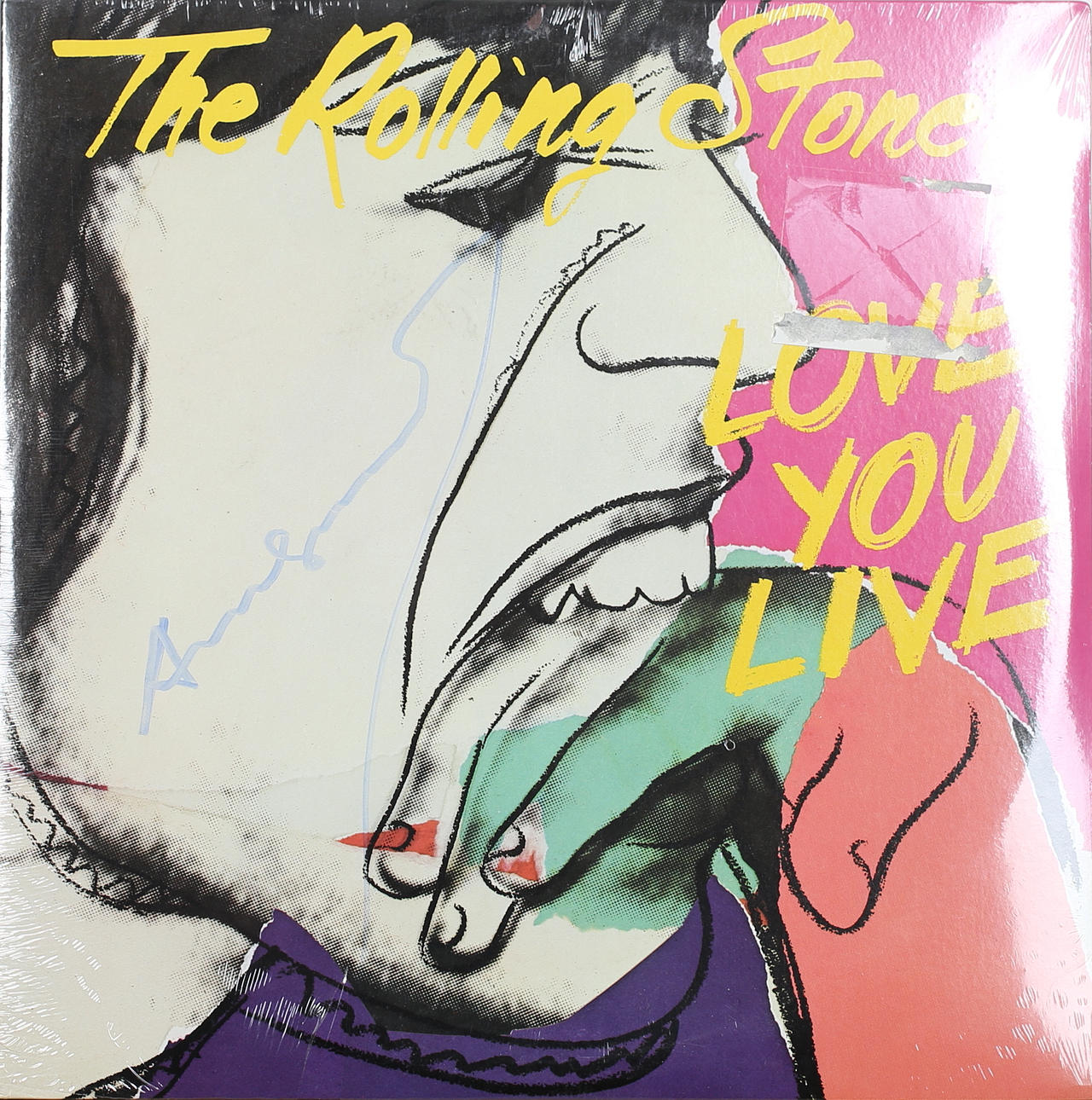 ANDY WARHOL. LP omslag nr 36. Love you live. Handsignerad.