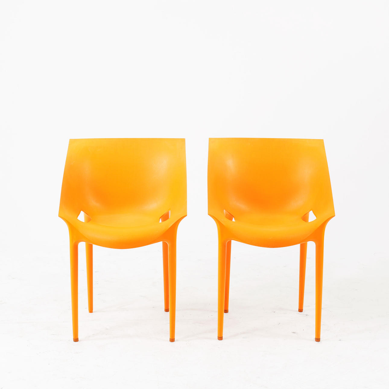 PHILIPPE STARCK. Chairs, 2 "Dr. Yes", Cartel.