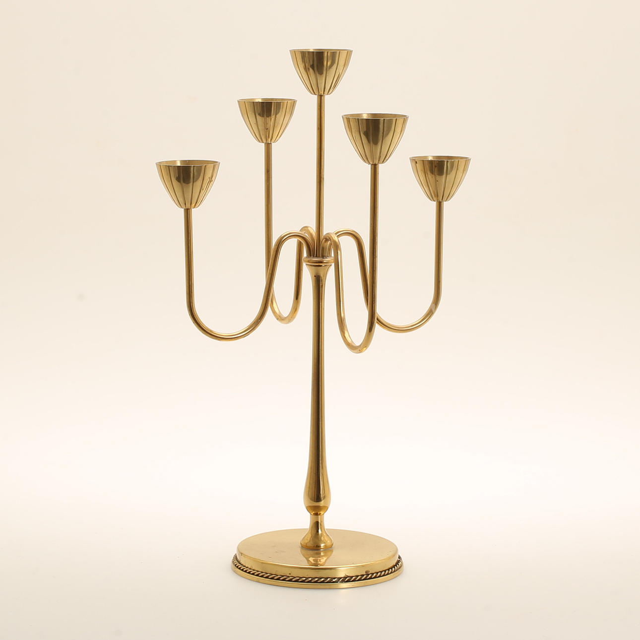 KANDELABER, mässing, Gunnar Ander, Ystad metall.