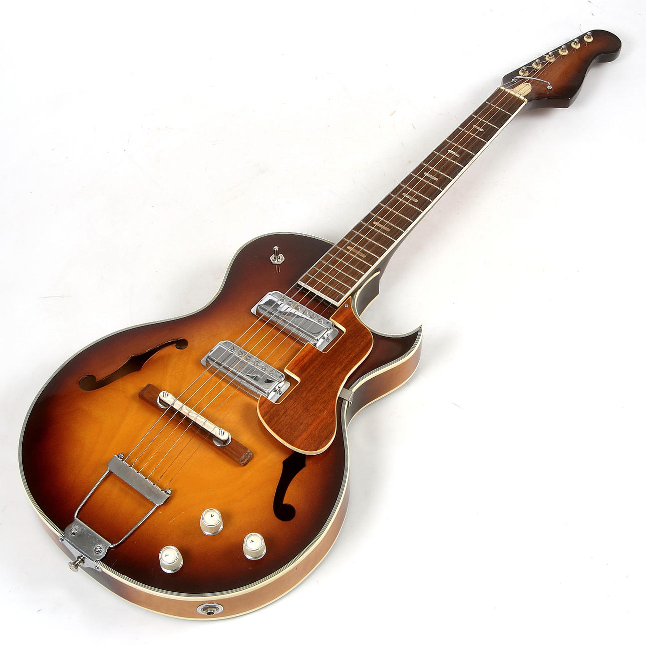 ELGITARR, halvakustisk, Japan, 1960-tal.