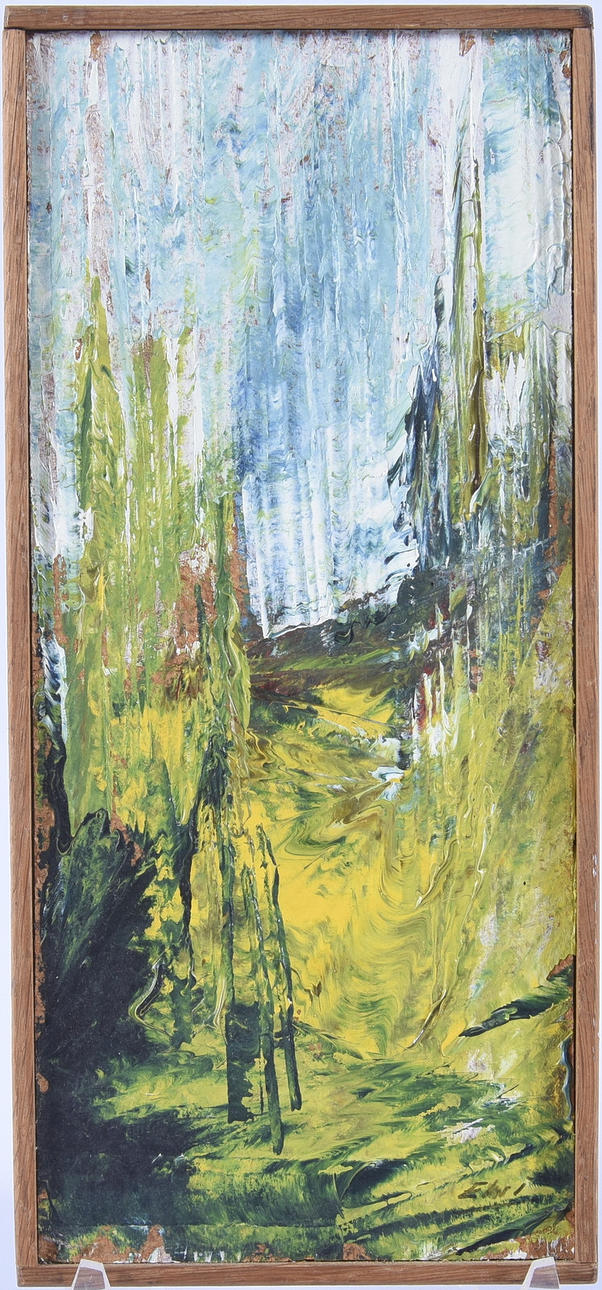 BØRGE ELWI CARLSON. Öl auf Platte.