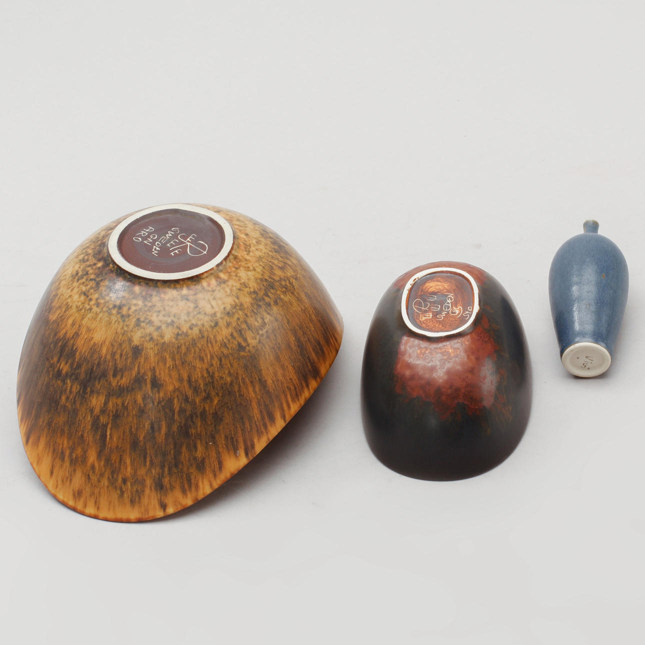 GUNNAR NYLUND, CARL-HARRY Stålhane and VIVI CALISSENDORF, bowls, 2