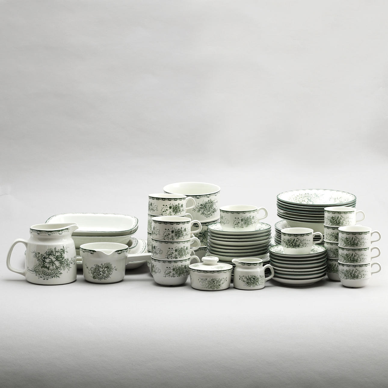 SERVIS "GRÖNA ANNA", 60 delar, Rörstrand.