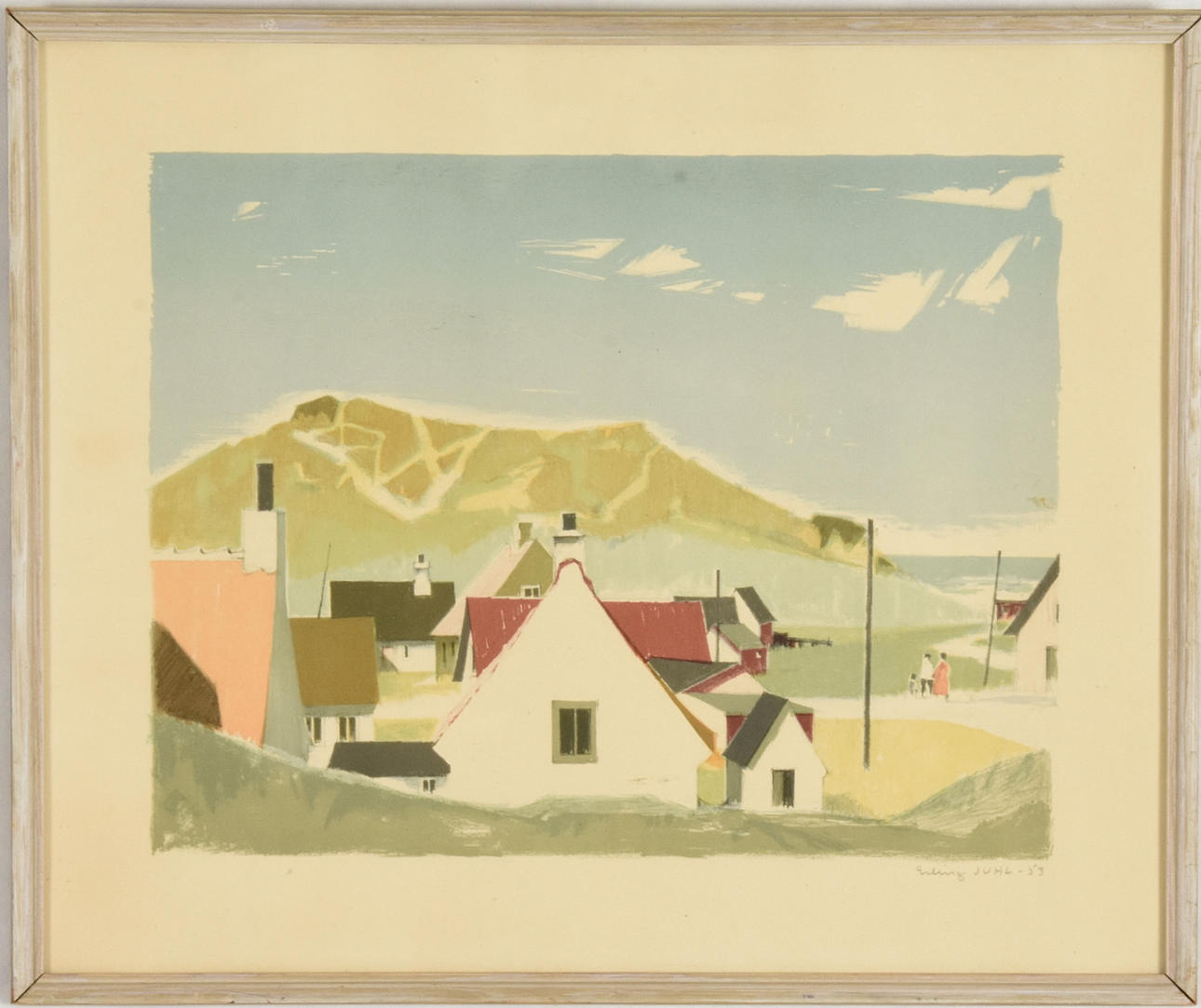 ERLING JUHL. Färglitografi.