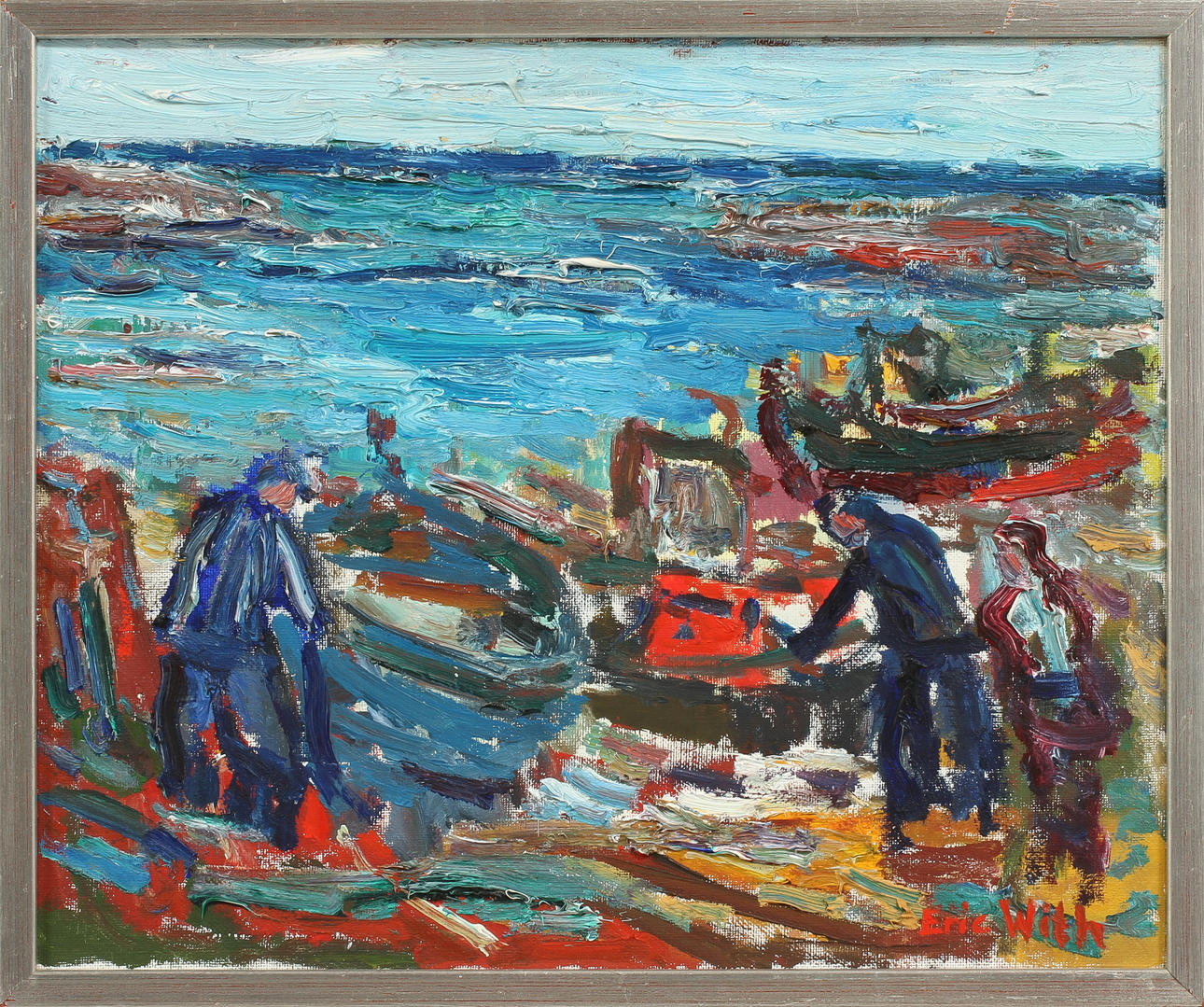 ERIC WITH. Olja på duk, signerad.
