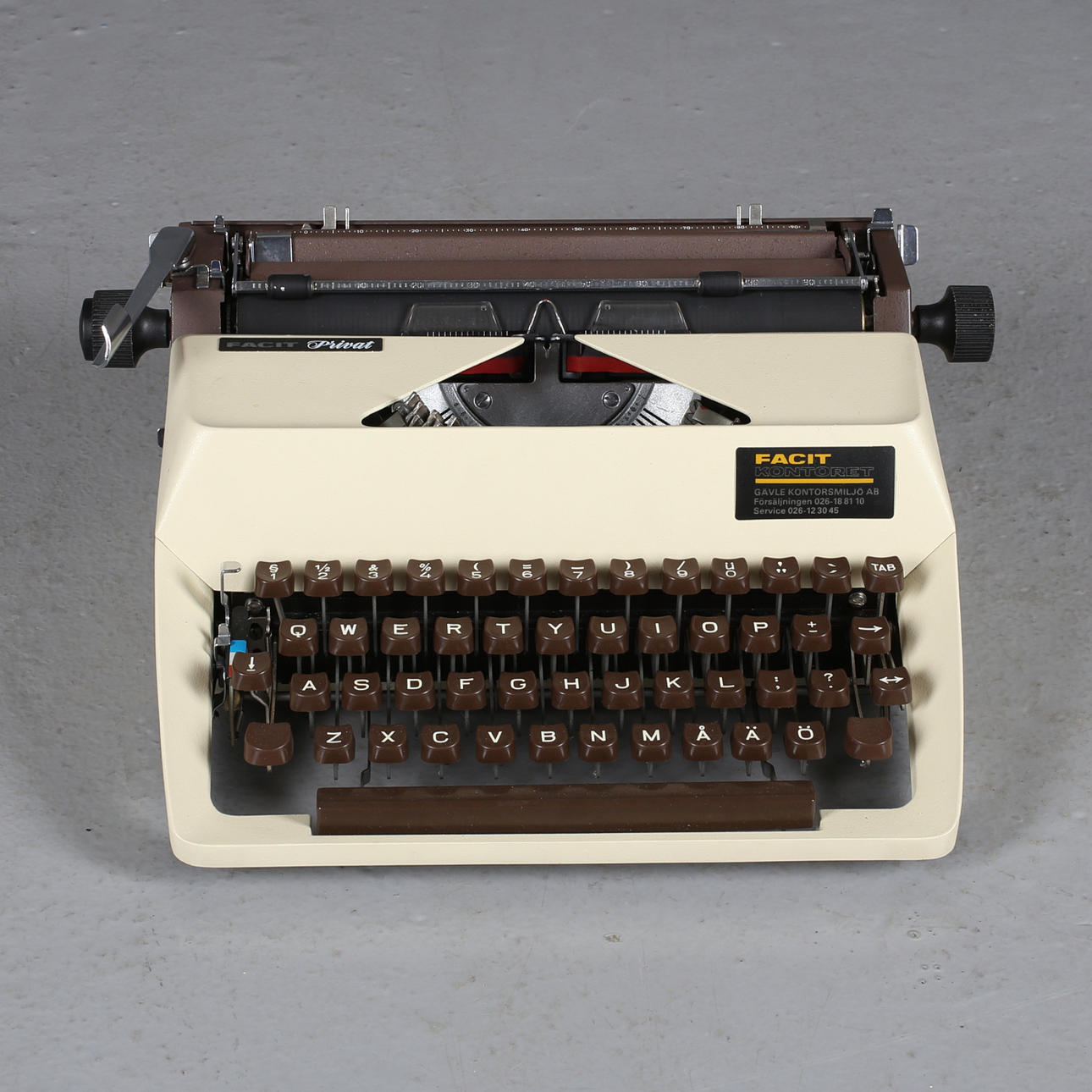 SKRIVMASKIN, Facit Privat, 1900-tal.