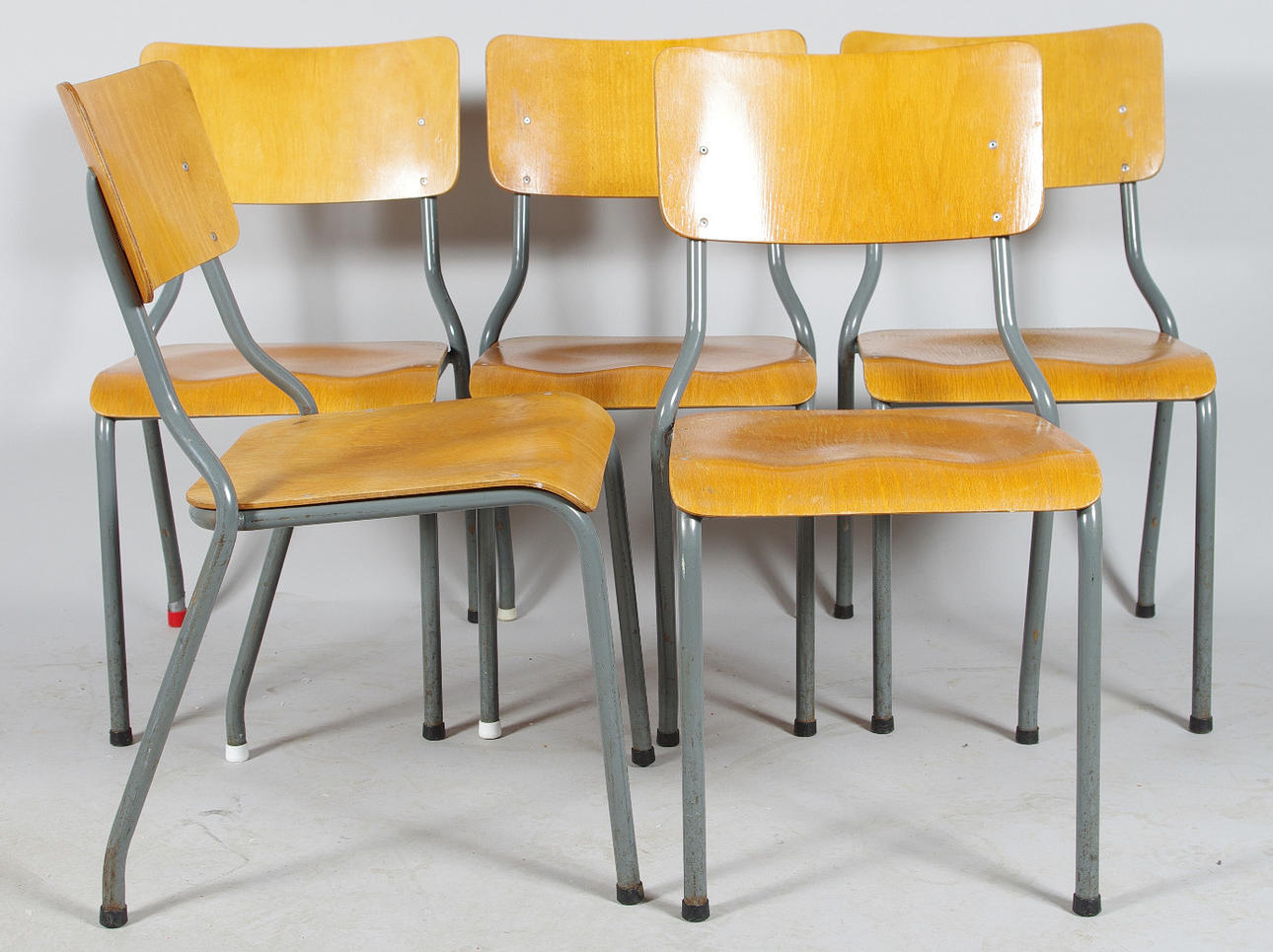 STOLAR, 5 stycken stapelbara, 1960/70-tal.