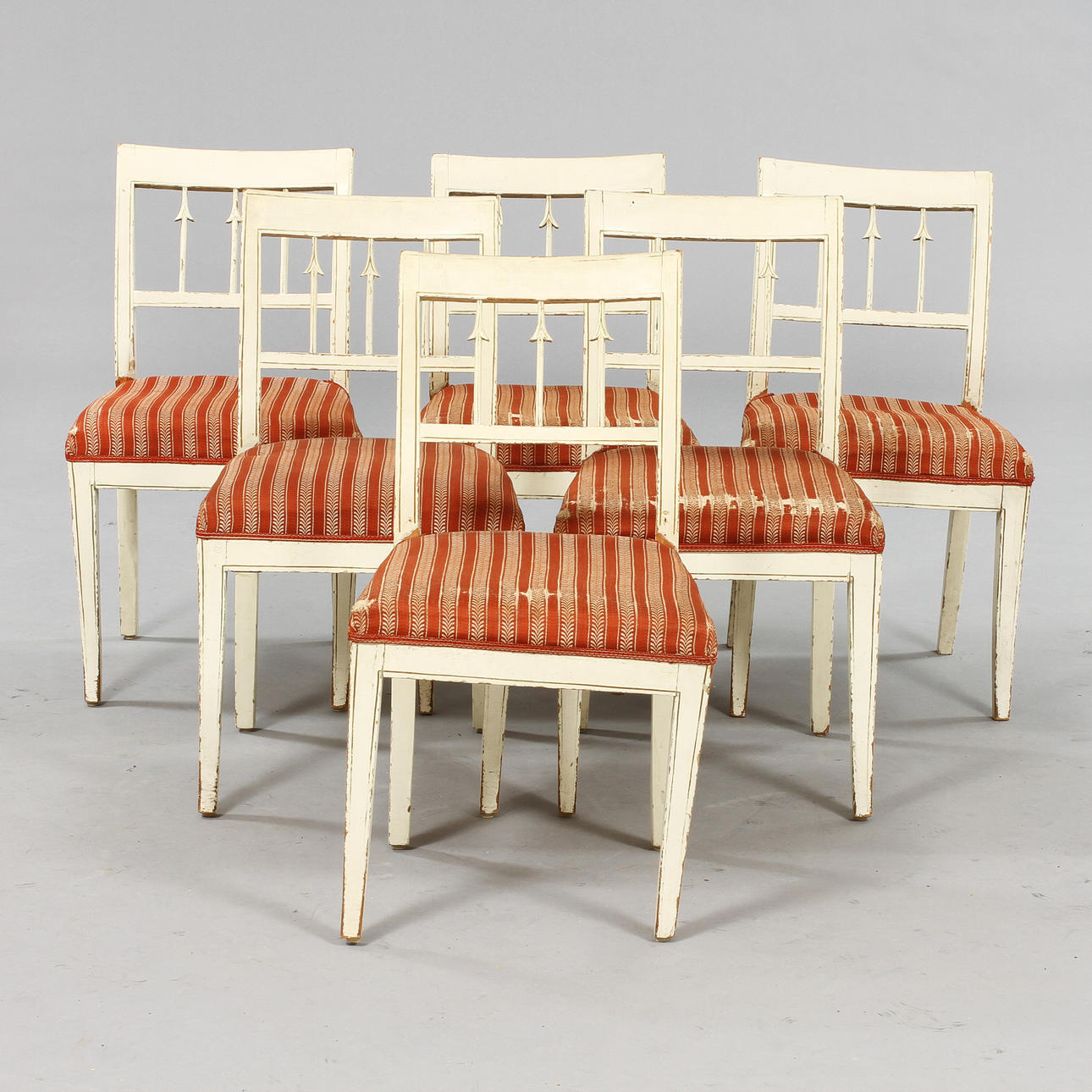 STOLAR, 6 st, biedermeier, 1800-talets första hälft.