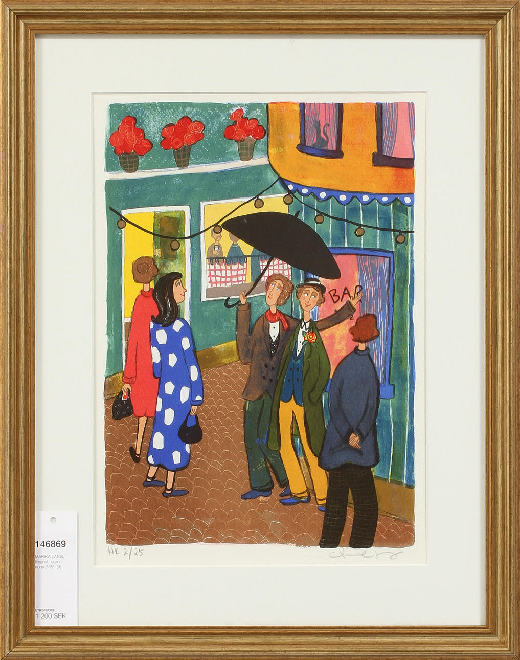 MARIKA LANG, litografi, sign o numr 2/25.