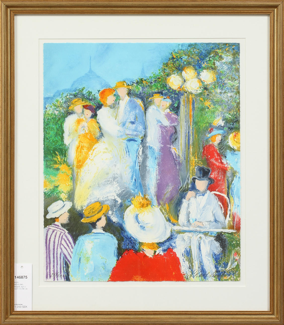 KARL HÖGLUND, litografi, sign o numr 25/290.