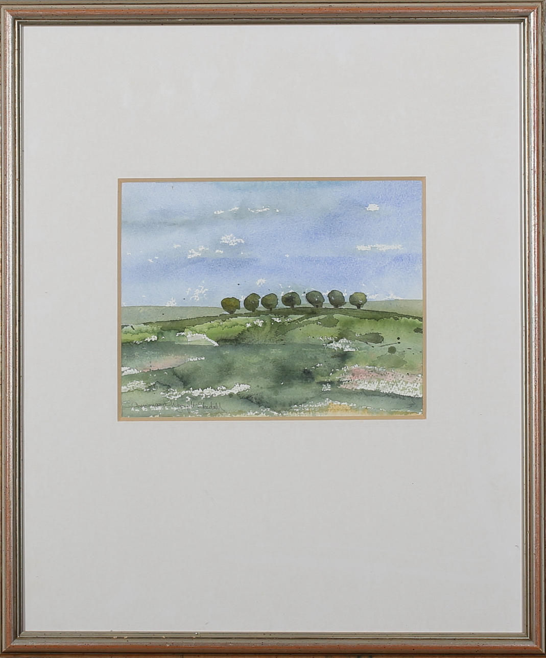 ANNMARIE WEJERFELT-EKEDAHL. Akvarell, signerad.